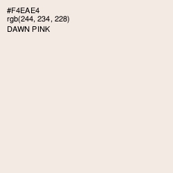 #F4EAE4 - Dawn Pink Color Image